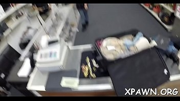 Daring woman has sex in shop