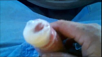 880204 cumshot in condom at work